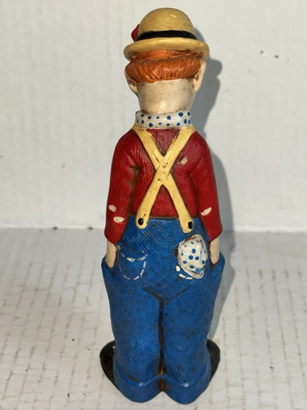 Vintage Ceramic Sad Clown Planter Vase 6” Figural Cactus Planter Mid Century